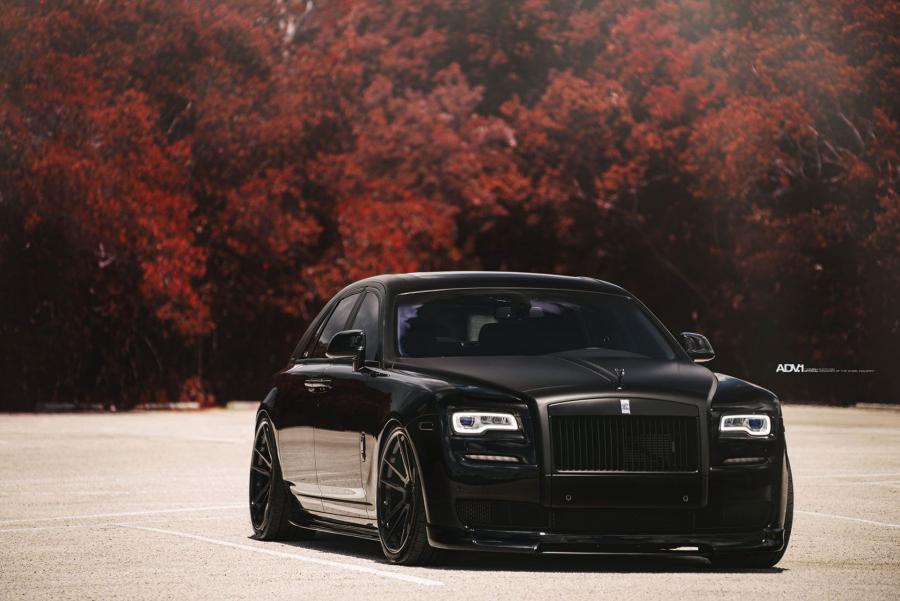 Rolls-Royce Ghost Matte Black by Heat Auto Motoring on ADV.1 Wheels (ADV5.2 TRACK SPEC CS) '2017